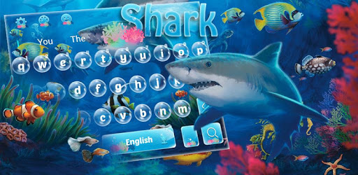 Blue Shark Water Theme PC screenshot