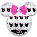 Diamond Silver bow Keyboard Theme for PC Diamond Silver bow Keyboard Theme for PC