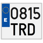 Spanish license plates - date icon