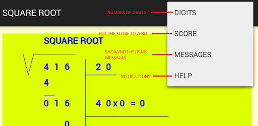Square root PC screenshot
