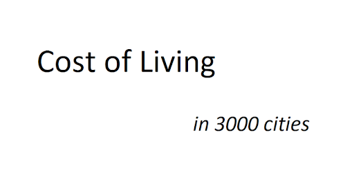 Cost of Living | Cities PC screenshot