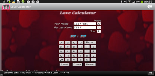 Love Calculator - Advanced PC screenshot Love Calculator - Advanced PC screenshot