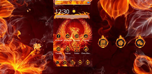 Mystery Fire Phenix HD Theme PC screenshot