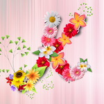 Flower Alphabet Wallpaper for PC Flower Alphabet Wallpaper for PC