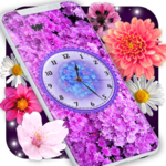 Flowers Analog Clock Live Wallpaper for PC Flowers Analog Clock Live Wallpaper for PC