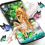 Forest fairy magical night live wallpaper icon