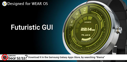 Futuristic GUI Watch Face PC screenshot Futuristic GUI Watch Face PC screenshot