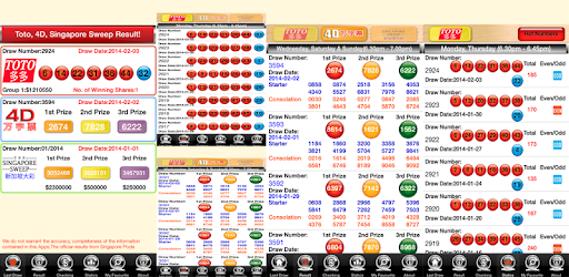 4D & Toto & SGP Sweep Free PC screenshot 4D & Toto & SGP Sweep Free PC screenshot