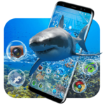 FREE shark 3D ocean blue azure tema for PC