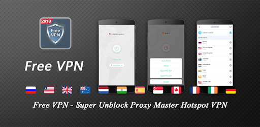 Free VPN - Super Unblock Proxy Master Hotspot VPN PC screenshot