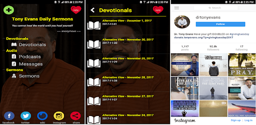 Tony Evans Daily Sermons PC screenshot