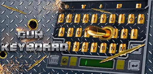 3D Cool Gun and Bullet Shooting Theme Keyboard PC screenshot