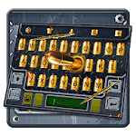 3D Cool Gun and Bullet Shooting Theme Keyboard icon