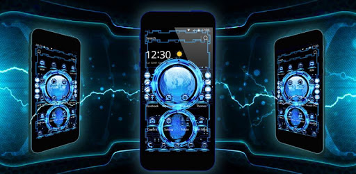 Technology Blue 3D Theme PC screenshot Technology Blue 3D Theme PC screenshot