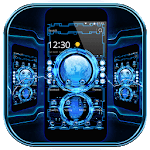 Technology Blue 3D Theme for PC Technology Blue 3D Theme for PC