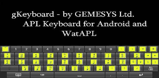 gKeyboard - APL keyboard PC screenshot