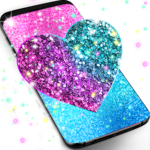 Glitter galaxy live wallpaper icon