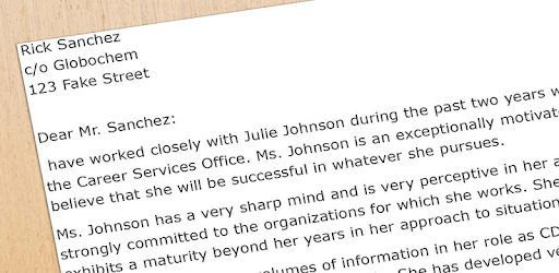 How to write a letter of recommendation PC screenshot How to write a letter of recommendation PC screenshot
