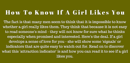 How To Know If a Girl Likes You Quickly PC screenshot