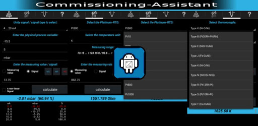 Commissioning-Assistant PC screenshot