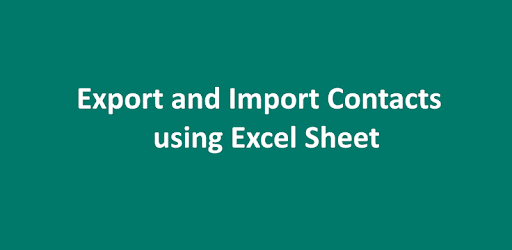 Export Import Excel Contacts PC screenshot