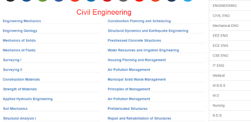 Civil Engineering study Notes PC screenshot Civil Engineering study Notes PC screenshot