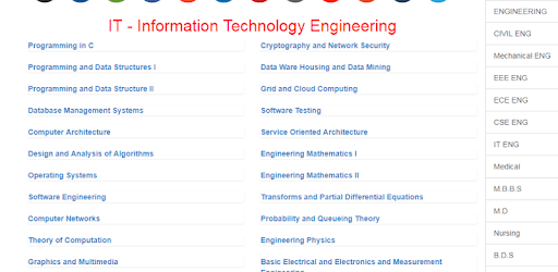 Information Technology Engineering study Notes PC screenshot