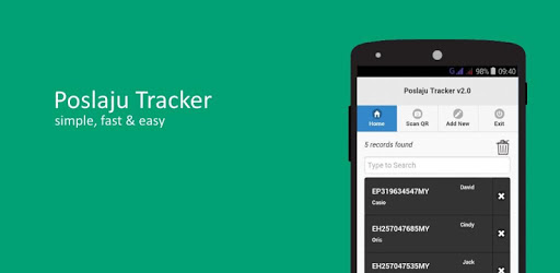 Poslaju Tracker PC screenshot Poslaju Tracker PC screenshot