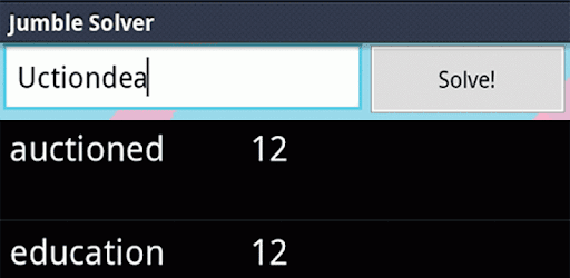 Jumble Solver PC screenshot Jumble Solver PC screenshot