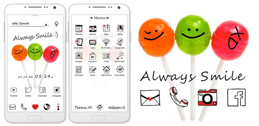 Cute Wallpaper Always Smile Theme PC screenshot