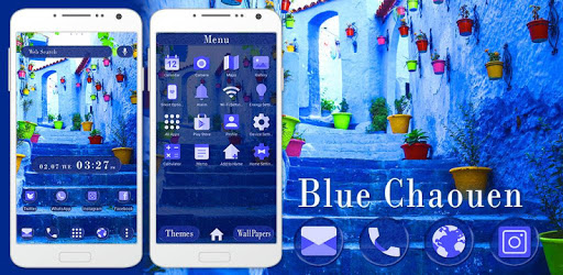 Beautiful Theme Blue Chaouen PC screenshot