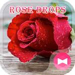 Beautiful Wallpaper Rose Drops Theme icon