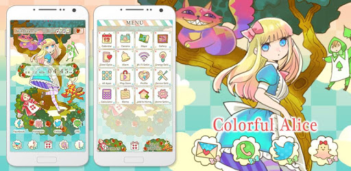 Colorful Alice +HOME Theme PC screenshot