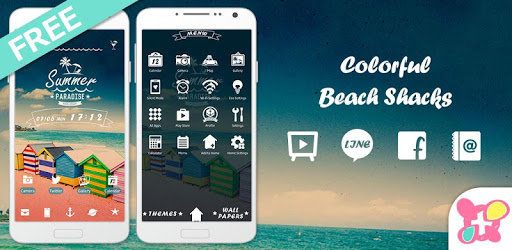 Theme-Colorful Beach Shacks- PC screenshot Theme-Colorful Beach Shacks- PC screenshot