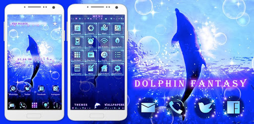 Beautiful Wallpaper Dolphin Fantasy Theme PC screenshot