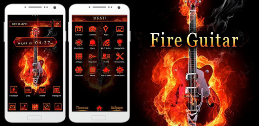 Stylish Theme Fire Guitar PC screenshot Stylish Theme Fire Guitar PC screenshot