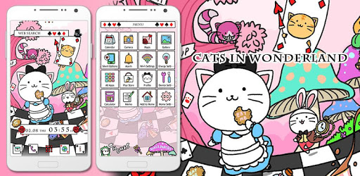 Cute Wallpaper Cats in Wonderland Theme PC screenshot Cute Wallpaper Cats in Wonderland Theme PC screenshot