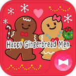 Cute Wallpaper Happy Gingerbread Men Theme for PC