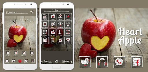 Wallpaper Heart Apple Theme PC screenshot