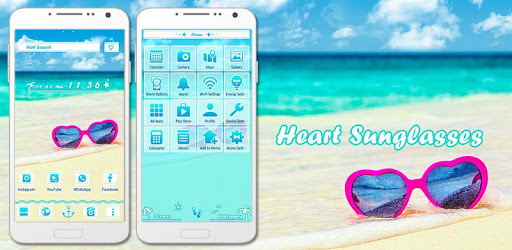 Summer Wallpaper Heart Sunglasses Theme PC screenshot Summer Wallpaper Heart Sunglasses Theme PC screenshot