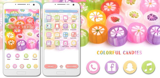 Cute Wallpaper Colorful CandiesTheme PC screenshot