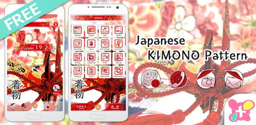 Japanese KIMONO Pattern Theme PC screenshot