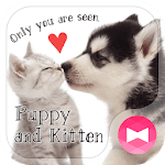 Cute Theme Puppy and Kitten for PC