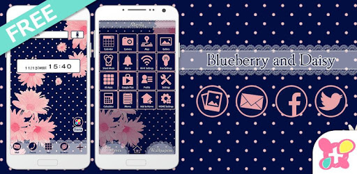Blueberry and Daisy Wallpaper PC screenshot Blueberry and Daisy Wallpaper PC screenshot