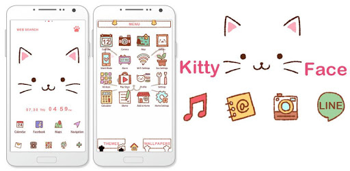 Cute Theme-Kitty Face- PC screenshot