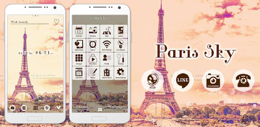 Eiffel Tower Theme-Paris sky- PC screenshot