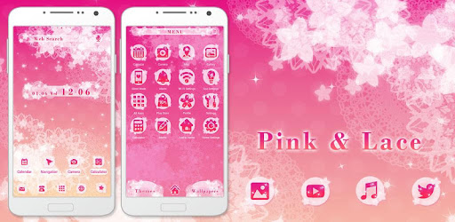 Cute wallpaper-Pink & Lace- PC screenshot Cute wallpaper-Pink & Lace- PC screenshot