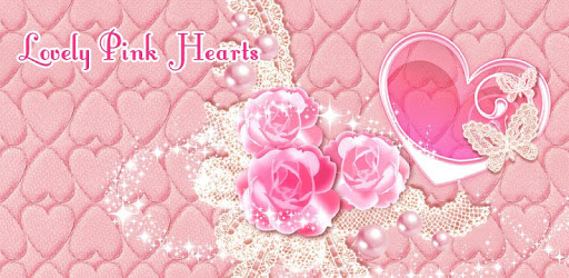 Cute Theme Lovely Pink Hearts PC screenshot