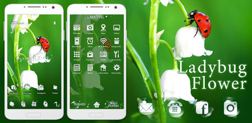 Flower Theme Ladybug Flower PC screenshot