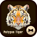 Polygon Tiger Wallpaper Theme for PC